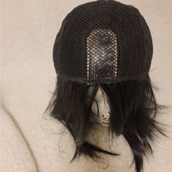 🆕👧🏽Short Bob Wig, Straight Wig - Black - Picture 7 of 8